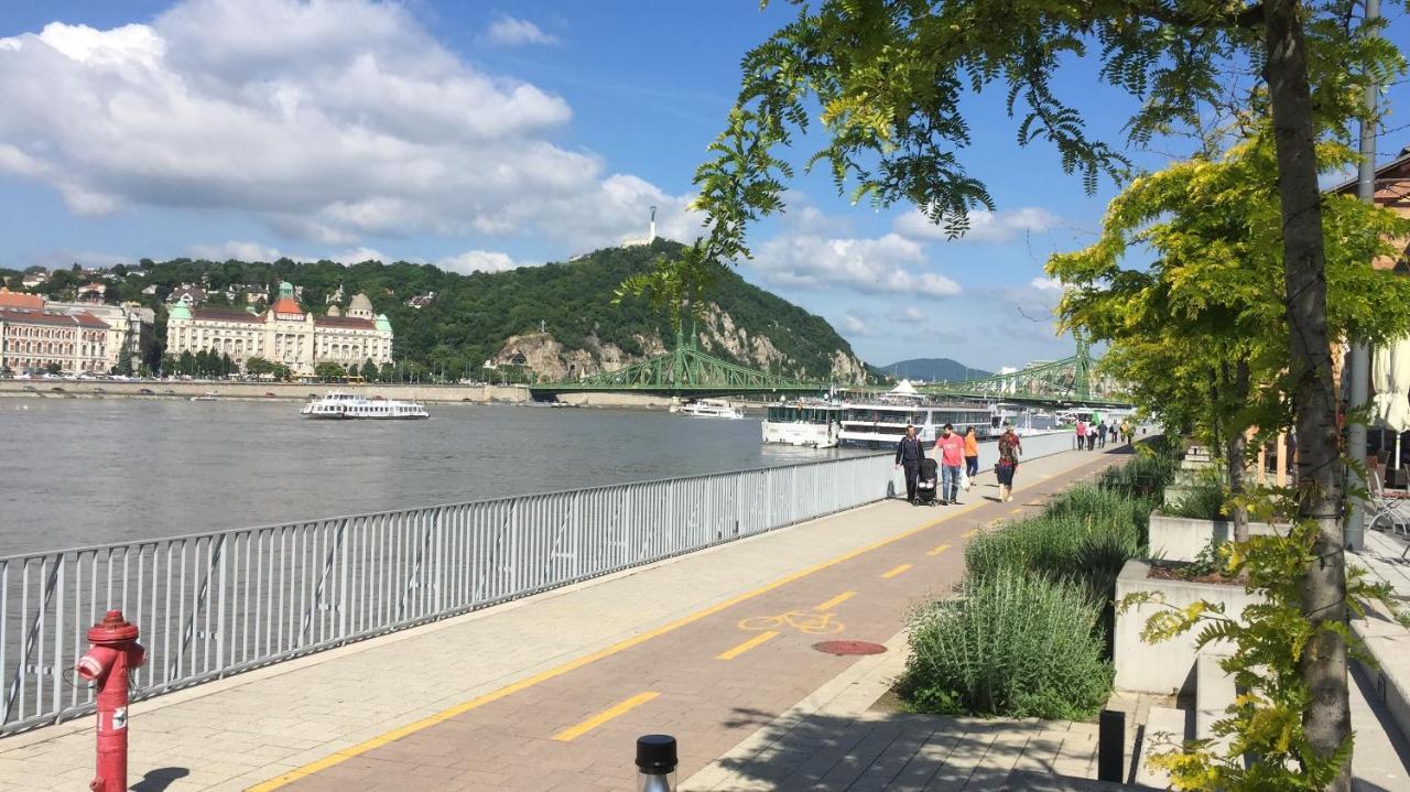 Riverside Balcony Apartment With View To Danube Budapest Exterior photo